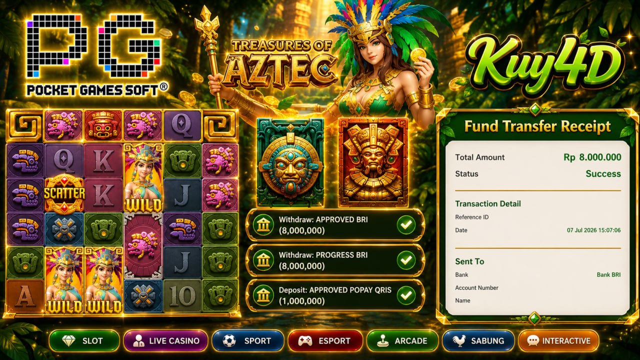 🔥SELAMAT KEPADA MEMBER KUY4D🔥
DEPOSIT : RP 1.000.000
WITHDRAW : RP 8.000.000
DAF