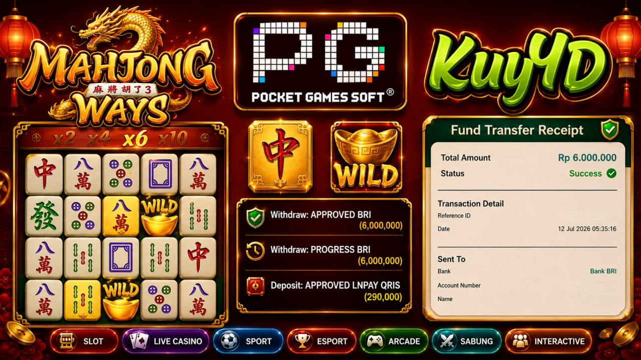 🔥SELAMAT KEPADA MEMBER KUY4D🔥
DEPOSIT : RP 290.000
WITHDRAW : RP 6.000.000
DAFTA