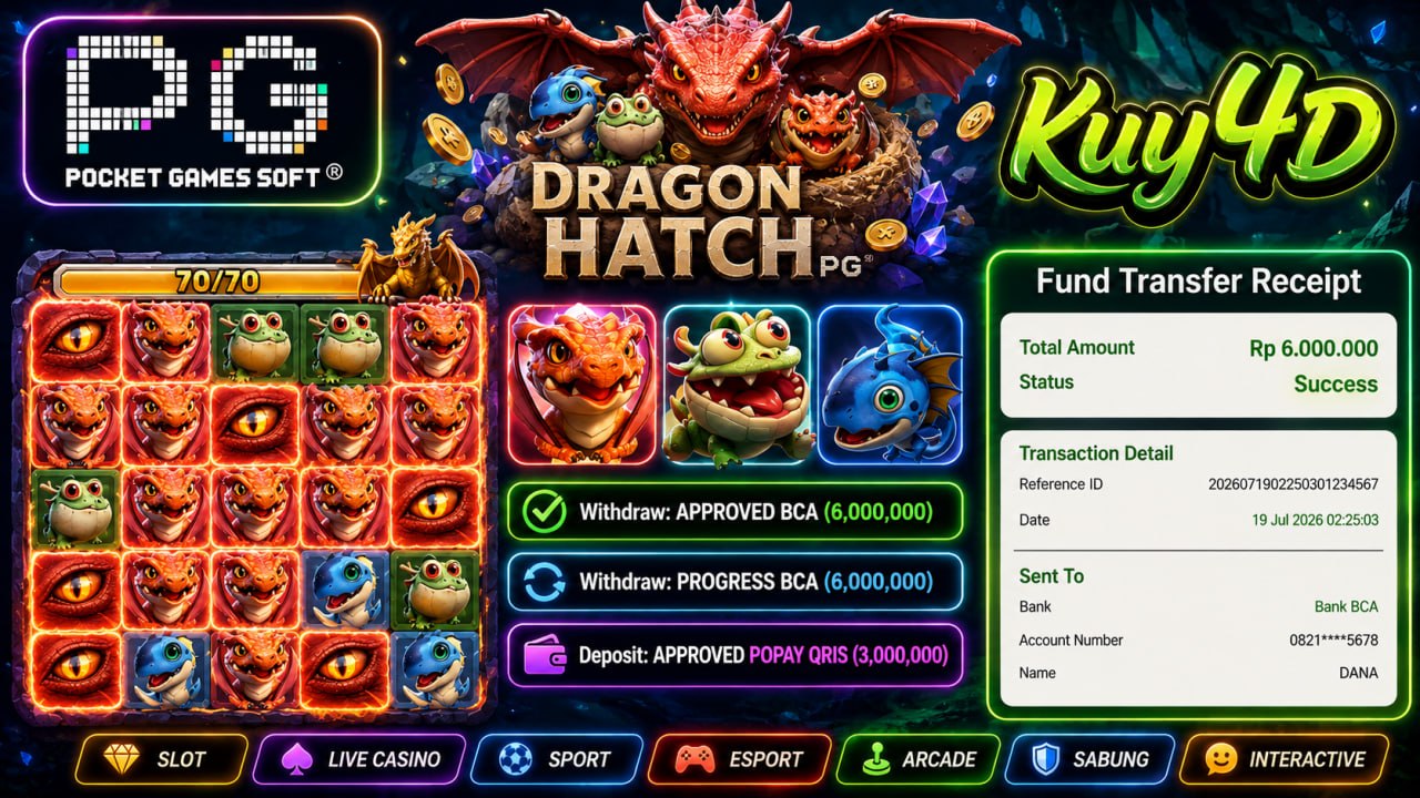 🔥SELAMAT KEPADA MEMBER KUY4D🔥
DEPOSIT : RP 3.000.000
WITHDRAW : RP 6.000.000
DAF