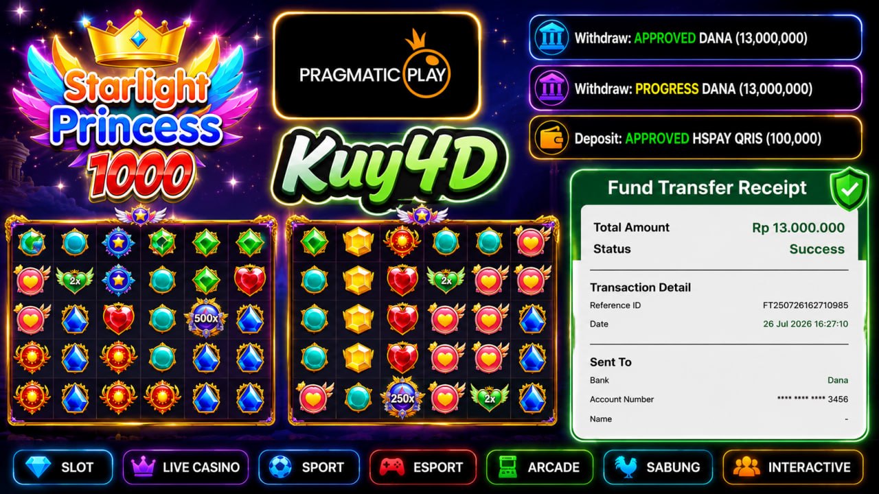 🔥 SELAMAT KEPADA MEMBER KUY4D 🔥
DEPOSIT : RP 100.000
WITHDRAW : RP 13.000.000
LI