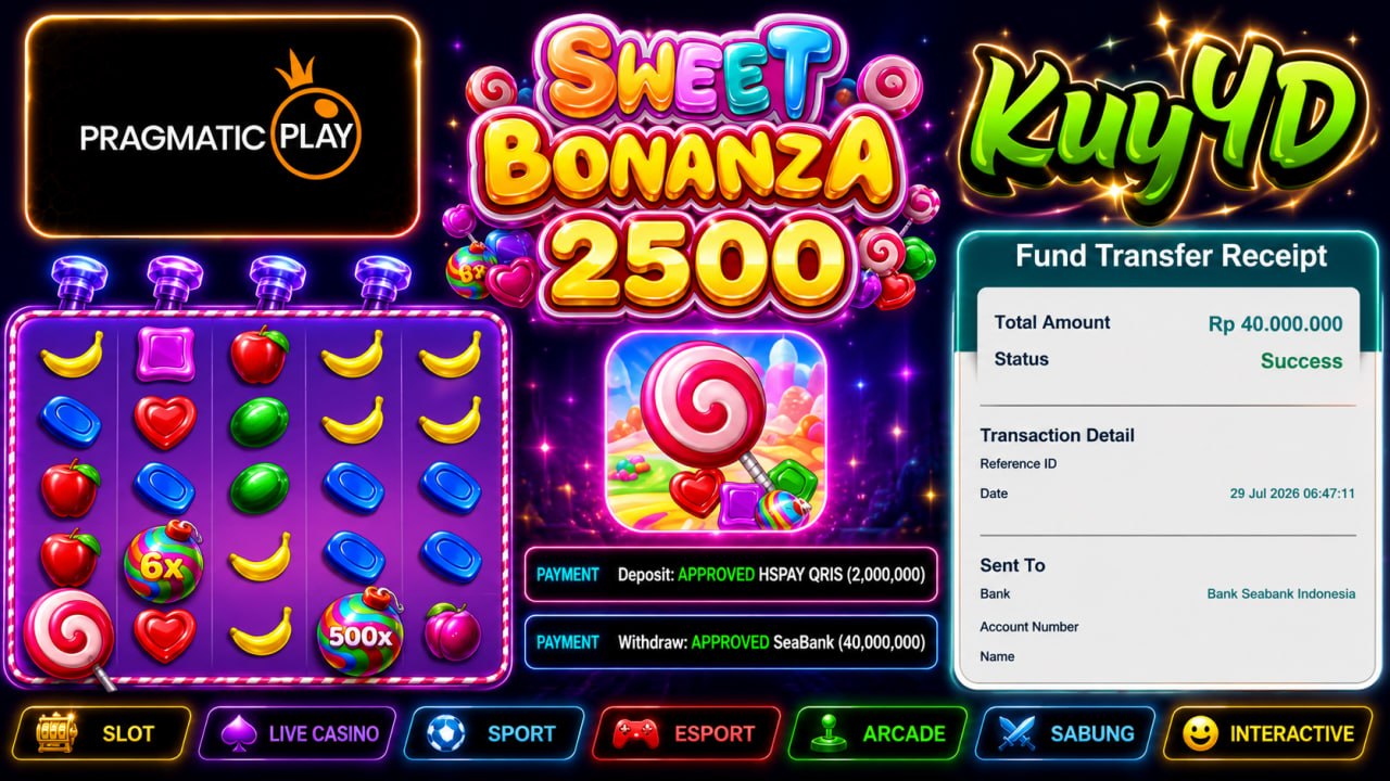 🔥 SELAMAT KEPADA MEMBER KUY4D 🔥
DEPOSIT : RP 2.000.000
WITHDRAW : RP 40.000.000
