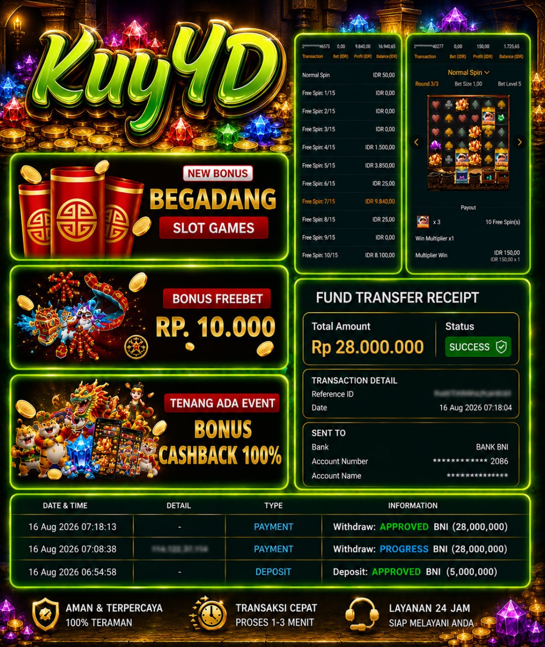 SELAMAT KEPADA MEMBER KUY4D
🎗AGEN SITUS TERPERCAYA
✅ C𝗼𝗯𝗮 𝗱𝘂𝗹𝘂 — 𝗺𝗲𝗻𝗮𝗻𝗴 𝗯𝗮𝗿𝘂 𝗹𝗮𝗻