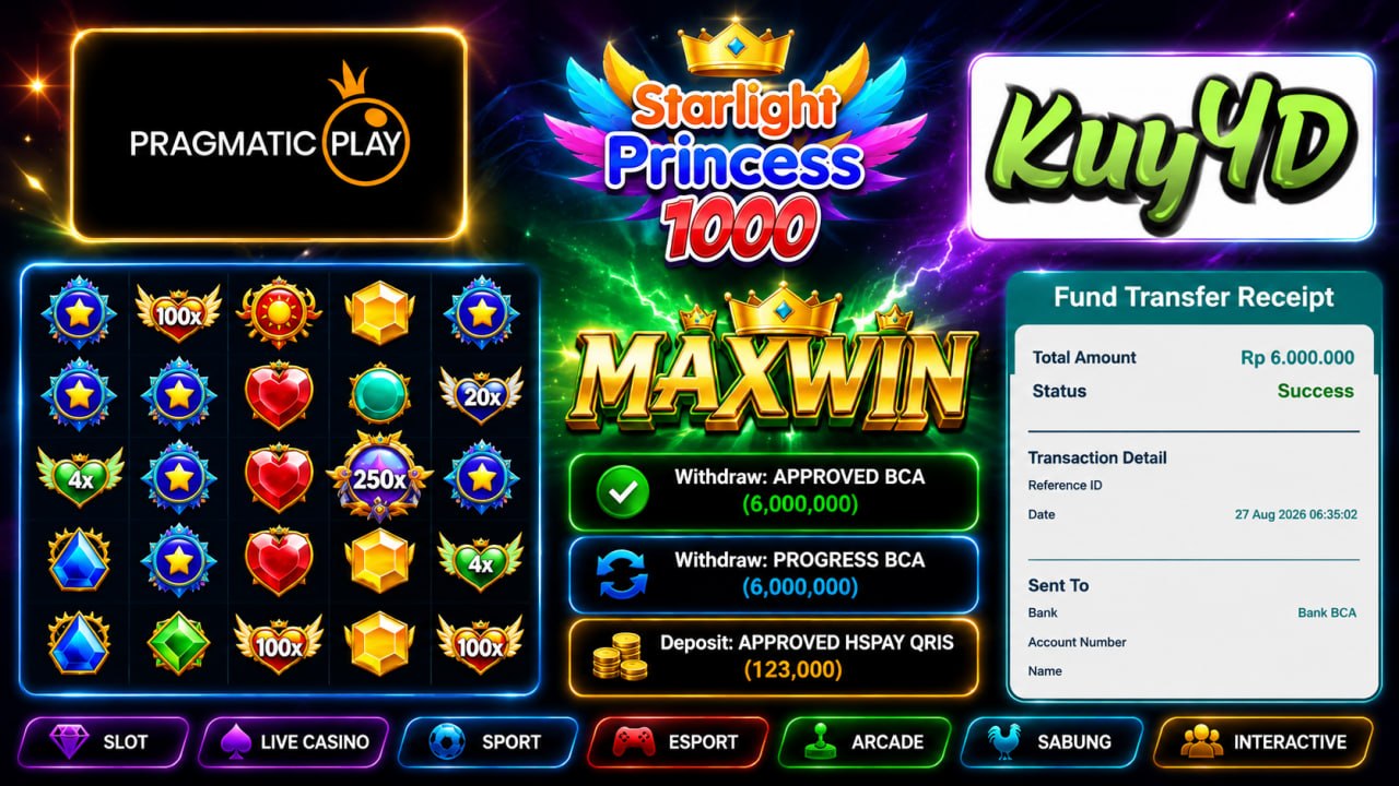 🔥 SELAMAT KEPADA MEMBER KUY4D 🔥
DEPOSIT : RP 123.000
WITHDRAW : RP 6.000.000
LIN