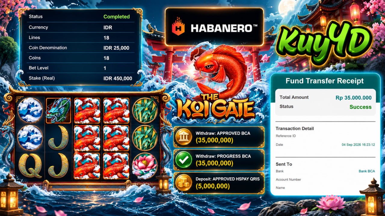 🔥 SELAMAT KEPADA MEMBER KUY4D 🔥
DEPOSIT : RP 5.000.000
WITHDRAW : RP 35.000.000
