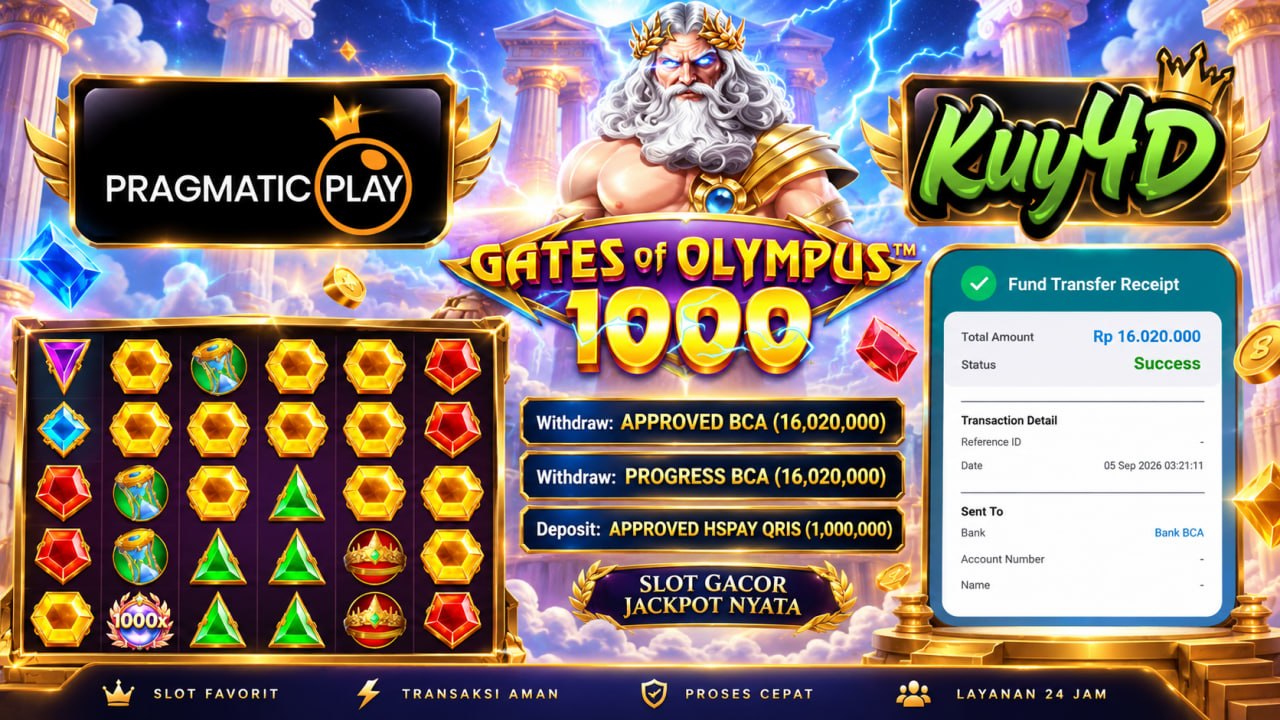 🔥 SELAMAT KEPADA MEMBER KUY4D 🔥
DEPOSIT : RP 1.000.000
WITHDRAW : RP 16.020.000
