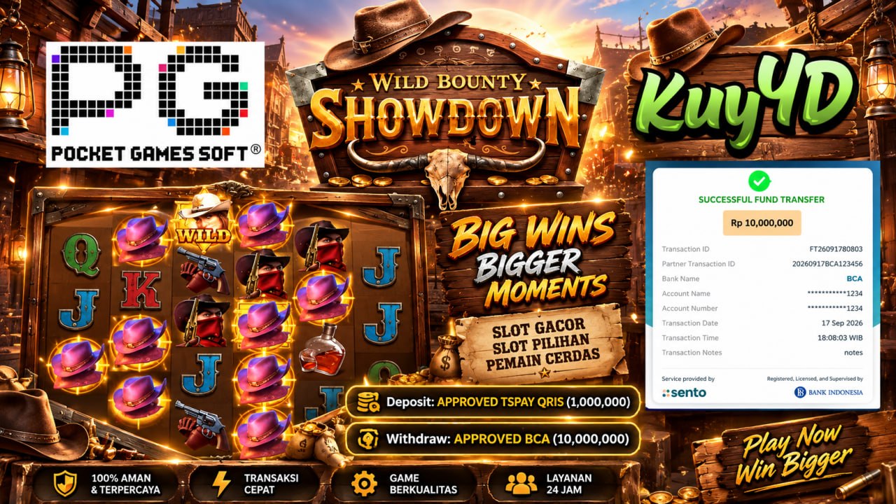 🔥 SELAMAT KEPADA MEMBER KUY4D 🔥
DEPOSIT : RP 1.000.000
WITHDRAW : RP 10.000.000
