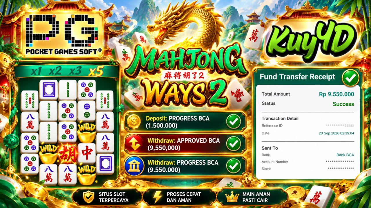🔥 SELAMAT KEPADA MEMBER KUY4D 🔥
DEPOSIT : RP 1.500.000
WITHDRAW : RP 9.550.000
L